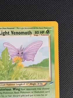 Light Venomoth 53/105 Uncommon Neo Destiny Pokemon Unlimited - Image 3