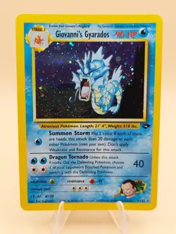 Giovanni's Gyarados Gym Challenge Holo Rare 5/132 Pokemon Card - 2000 - Image 1