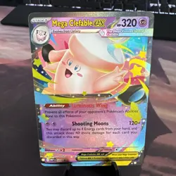 Pokemon TCG Mega Clefable EX 072 Black Star Promo Mega Moonlit Tin NM - Image 1