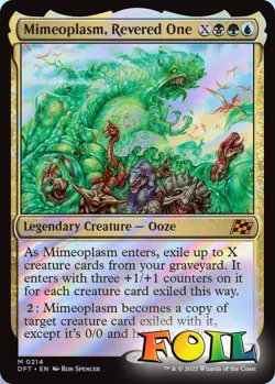 Mimeoplasm Revered One 0214 MTG Aetherdrift Mythic NP Foil - Image 1
