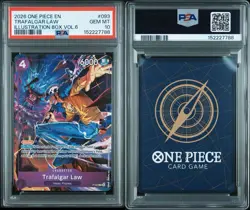TRAFALGAR LAW 093 ILLUSTRATION BOX VOL.6 ONE PIECE PROMOS ONE PIECE PSA 10 - Image 3