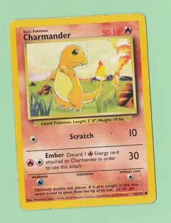 Pokemon 1999 Charmander 46/102 50 HP - Image 1