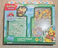 Pokemon TCG 2025 World Championships Deck Liao Fu Guan Joltengo 60 English 6+ - Image 1