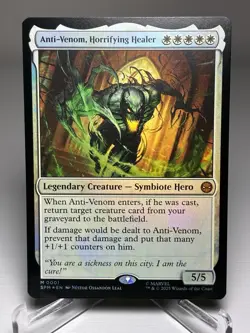 2025 MTG Spiderman Marvel Anti-Venom, Horrifying Healer Foil - Image 1