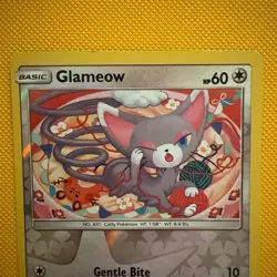 Pokemon TCG Glameow 108/156 UPR Colorless Reverse Holo Alt Art English Card - Image 2