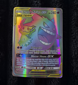 Pokemon Gengar & Mimikyu GX TAG TEAM GX Holo 186/181 Team Up 240 HP Ultra - Image 1