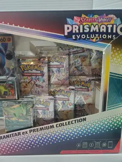 Pokemon TCG Lucario Ex & Tyranitar Ex Prismatic Evolutions Premium Collection🔥 - Image 4