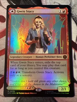 Gwen Stacy Marvel's Spider-Man Foil MTG NM - Image 1
