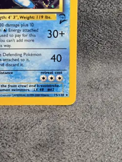 WOTC Pokemon TCG Poliwrath Base Set 2 15/130 Holo Rare 90HP Eng 2000 - Image 4