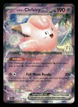 Lillie's Clefairy ex 056/159 Journey Together Holo NM/M Pokemon - Image 1