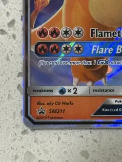 Charizard GX SM211 Pokemon TCG Sun & Moon Promo NM Full Art - Image 2