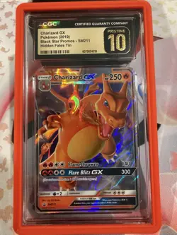 Pokemon TCG Charizard GX SM211 Black Star Promo Holo English CGC Pristine 10 - Image 2