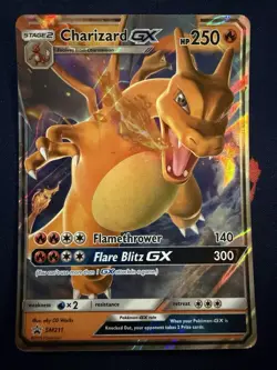 Pokemon TCG Black Star Promo Charizard GX SM211 - Image 1