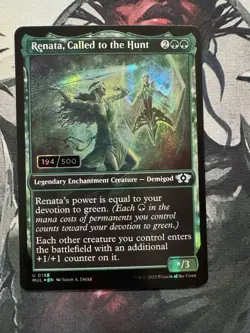 Magic MTG - Renata, Called To The Hunt MUL #158 Serial 194/500 - Image 1