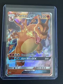 Pokemon TCG Charizard GX SM211 Black Star Promo Card Near Mint Condition - Image 1