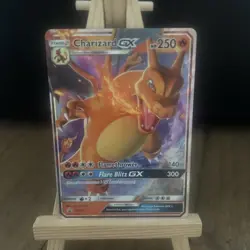 Pokemon TCG Charizard GX Black Star Promo SM211 Full Art Holo Rare LP - Image 1