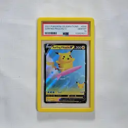 🔥 Pokemon TCG 🔥 Surfing Pikachu V #008 🔥 SWSH Celebrations Full Art PSA 10 🔥 - Image 1