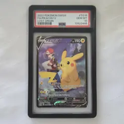 🔥 Pokemon TCG 🔥 Pikachu V TG16 🔥 SWSH Lost Origin Full Art - PSA 10 GEM MT 🔥 - Image 1
