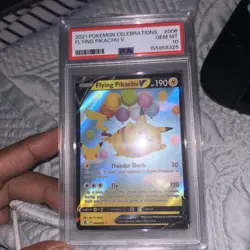 Pokemon TCG Celebrations #006 Flying Pikachu V PSA 10 Gem Mint - Image 1