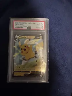 PSA 10 Pikachu V SWSH143 Celebrations Promo Pokemon Cards TCG Graded Gem Mint - Image 3