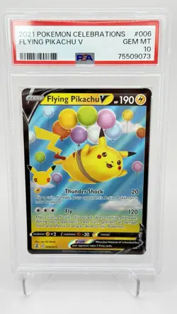 Pokemon TCG Flying Pikachu v Holo 006/025 25th Anniversary Celebrations PSA 10 - Image 1