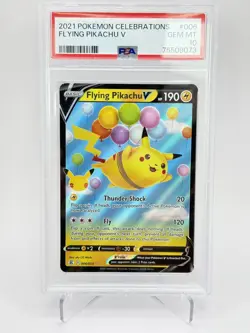 Pokemon TCG Flying Pikachu v Holo 006/025 25th Anniversary Celebrations PSA 10 - Image 2