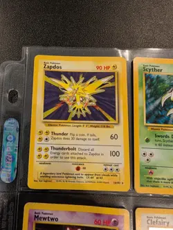 Pokemon TCG Wizards 1999 Holo 9-Card Lot Base/Jungle Zapdos Mewtwo - Image 2