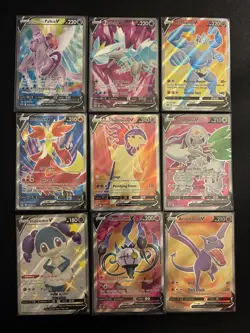Pokemon TCG V Holo Card Lot of 9 NM - Image 1