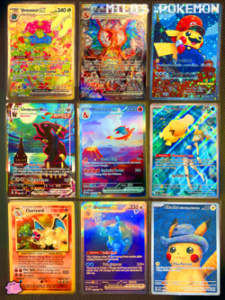 9 Pokemon Card Mystery Bulk Lot – 1x Ultra Rare Guaranteed + Bonus Booster Pack - Image 1