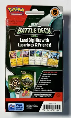 Pokemon TCG: Lucario ex - 2024 Ex Battle Deck - New! - Image 2