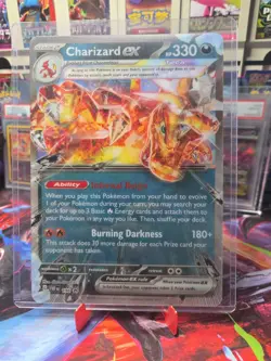 🔥 Charizard ex Jumbo Pokemon Card - 054/091 With Jumbo Toploader 🔥 - Image 1