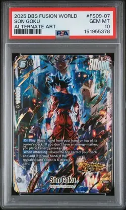 Son Goku Alternate Art 2025 Dragon Ball Super Fusion World #FS09-07 PSA 10 - Image 1