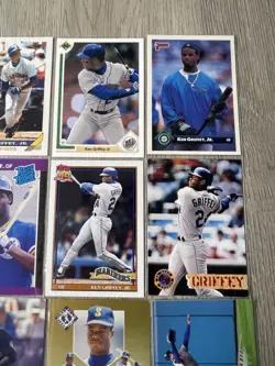 1990's Ken Griffey Jr Baseball Card Lot Upper Deck Topps Fleer Donruss CV JD - Image 2