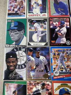 1990's Ken Griffey Jr Baseball Card Lot Upper Deck Topps Fleer Donruss CV JD - Image 5
