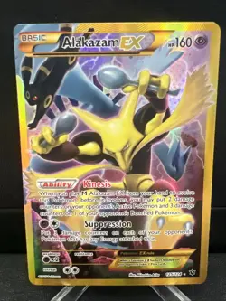 Pokemon TCG Alakazam EX Secret Rare Card 125/124 XY Fates Collide NM-LP - Image 1