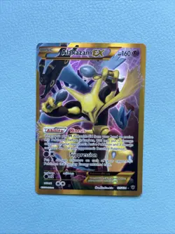 Pokemon TCG Alakazam EX Secret Rare Card 125/124 XY Fates Collide NM-LP - Image 1