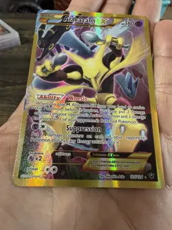 🥄Alakazam EX (Secret) 125/124 XY - Fates Collide Pokemon Card NM💎 - Image 1