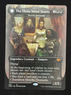 1x MTG The Three Weird Sisters - Henrika Domnathi - Innistrad: Crimson Vow (VOW) - Image 1