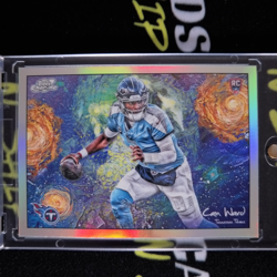 2025 Topps Cosmic Chrome Cam Ward Stars In The Night RC Rookie #STN-1 Titans - Image 1
