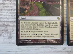 2x Rustic Clachan - Morningtide - NM/EX - 1x English 1x French - OOP MTG Kithkin - Image 2