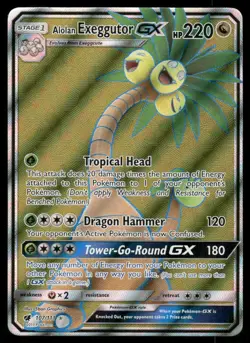Pokemon Cards Alolan Exeggutor GX 107/111 Holo Crimson Invasion Ultra Rare NM - Image 1