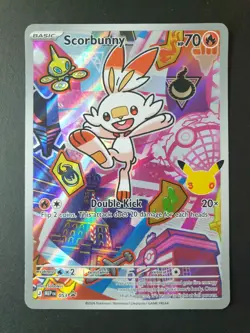 Scorbunny MEP 053 First Partner 30th Anniversary PROMO Pokemon Card | NEAR MINT - Image 1