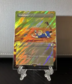 MTG Surge FOIL - Wasteland Borderless - Universes Beyond: Fallout NM - PIP - Image 1