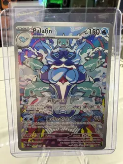 Palafin Sv03: Obsidian Flames Holo Illustration Rare Pokemon TCG Card 200/197 - Image 1