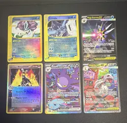 Pokemon TCG 5-Card Holo/Foil Lot Suicune Articuno Mega Starmie EX Crobat ex - Image 1