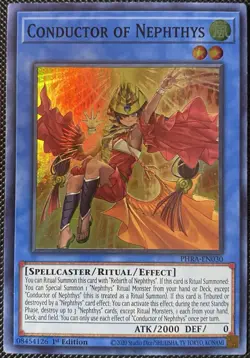 Conductor of Nephthys PHRA-EN030 Phantom Rage 1st Edition - Yugioh Card - Image 1