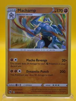 Machamp 026/073 Holo Rare Champion's Path Pokemon Card LP - Image 1