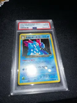 Pokemon PSA Graded Dark Feraligatr 160 Neo Destiny JP 2001 Holo Card - Image 1