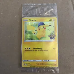 Pokemon Pikachu TCG Holo Rare Card Sealed, Pokemon Go 028/078 - Image 1