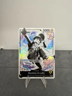 One Piece Card Monkey D. Luffy ST29-001 Leader Parallel Black & White - Image 1